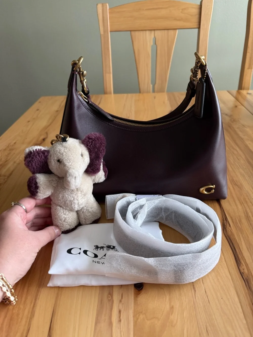 EUC Juliet Shoulder Bag in Black Currant (Dillard’s Exclusive) - Picture 1 of 11